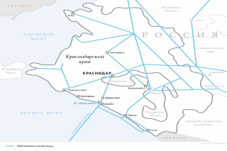 Газификация краснодарского края карта